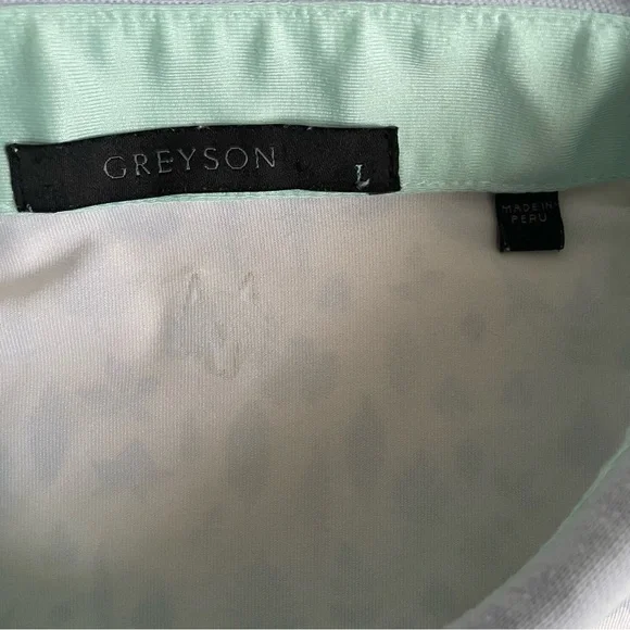 Greyson Golf Performance Polo Shirt Mens Large L All Over Print - Picture 6 of 8